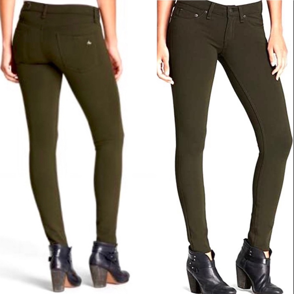 Rag and Bone Skinny Jeans | Dark Olive | 28
